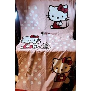 Hello Kitty‎ Pink Curtain Panel 68" Long Sanrio 2009 Polka Dot Bedroom Decor